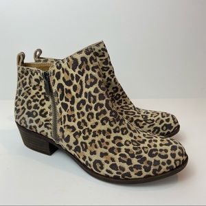 Lucky Brand Basel Cheetah Leopard Ankle Booties